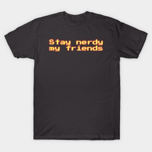 Stay nerdy my friends T-Shirt